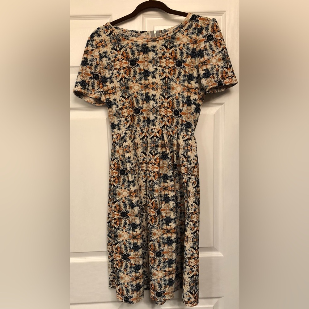 NWOT LuLa Roe zipper dress with pockets size M